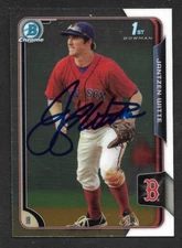 2015 BOWMAN CHROME BCP 57  Jantzen Witte  RED SOX  SIGNED AUTOGRAPH AUTO COA