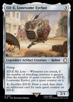 *MtG: 4x ED-E, LONESOME EYEBOT - Commander Fallout Rare - magicman-europe*