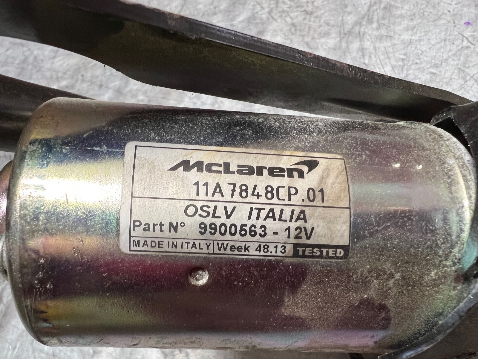 15-17 McLaren 650S Front Windshield Wiper Motor OEM