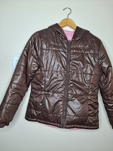 Chocolate Reversible Puffer Jacket 