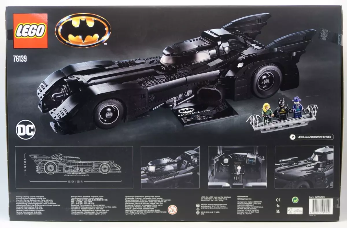 BRAND NEW and FACTORY SEALED BATMAN LEGO SET 76139, 1989 BATMOBILE