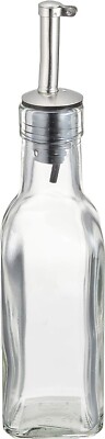 SATOKINZOKU SALUS Oil & Vinegar Jar Glass Clear Olive Oil Made in China NEW