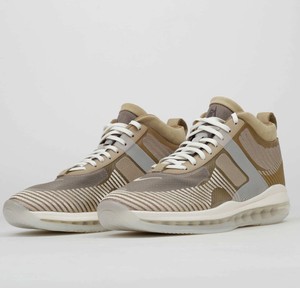 beige basketball shoes
