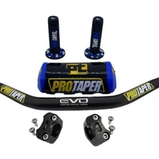 ProTaper Evo Motorcycle Handlebar Fat Bar Dirt Bike ATV Quad 1 1/8'' GRIPS Pads