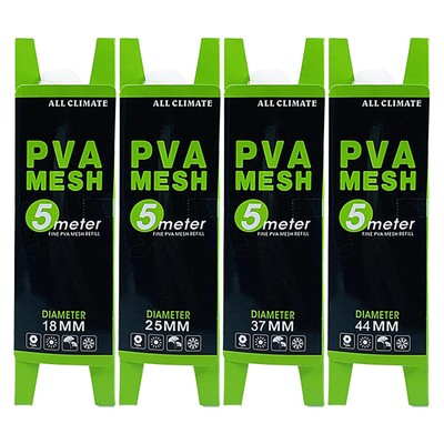 Carp Fishing PVA Mesh 18/25/37/44mm Wide Narrow Refills Stocking Boilie Bait Bag