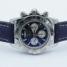 Breitling Chronomat B01 44 AB0110 Men's Watch Steel Black Chronograph 6