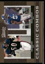 2010 Panini Classics #10 M. Singletary / M. Strahan Classic Combos Gold #/100