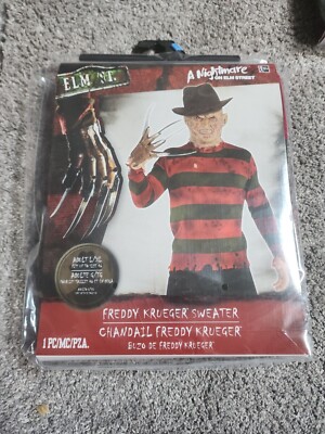 Nightmare On Elm Street Freddy Krueger Sweater Adult L/XL