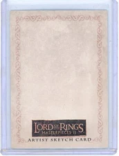 2006 TOPPS LORD  OF THE RINGS LOTR MASTERPIECES II BLANK SKETCH CARD