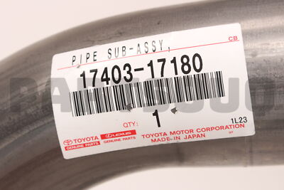 1740317180 Genuine Toyota PIPE ASSY, EXHAUST, CENTER 17403-17180 