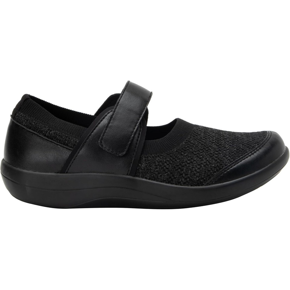 Alegria Womens Dinamo Mary Jane Knit Upper Shoes Black Multi eBay