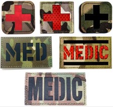 Combat Medic Official VELCRO® Reflective IRR Patch Badge Military EMT Doctor UK