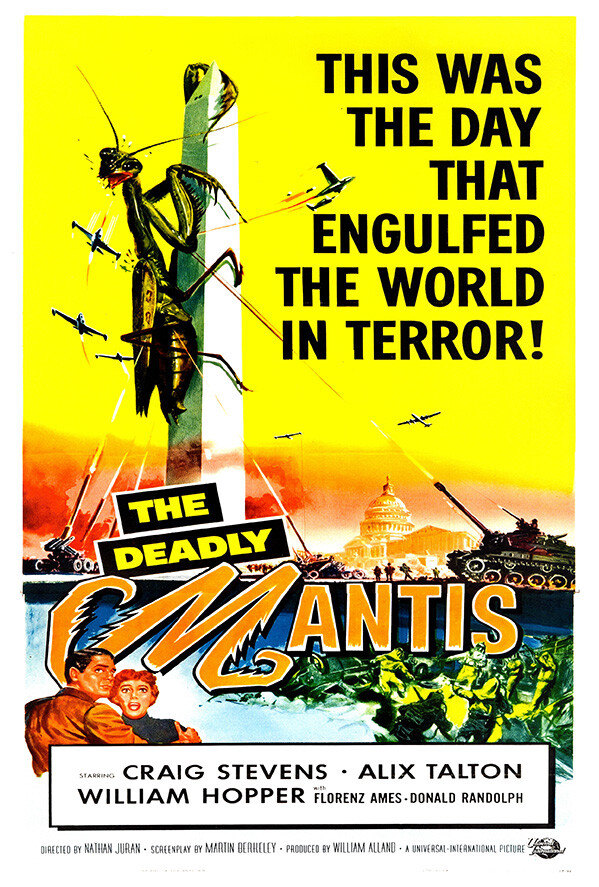 The Deadly Mantis - Vintage Horror Movie Poster | eBay