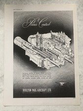 1957 Aircraft Advert BOULTON PAUL POWER CONTROLS FLYING RELIABLE SAFE STABLE