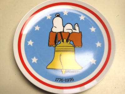 ヴィンテージPeanuts 1976 クリスマスプレート Peanuts Snoopy 1976 Christmas Plate Schmid Collection (NO BOX