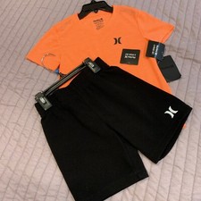 HURLEY Boys Size 4 Shirt and Shorts 2 Piece Set BRAND NEW with Tags