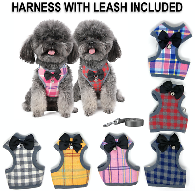 Mesh Padded Soft Dog Harness Vest - Adjustable Breathable Puppy Pet Chest Leash 10 thumbnail image