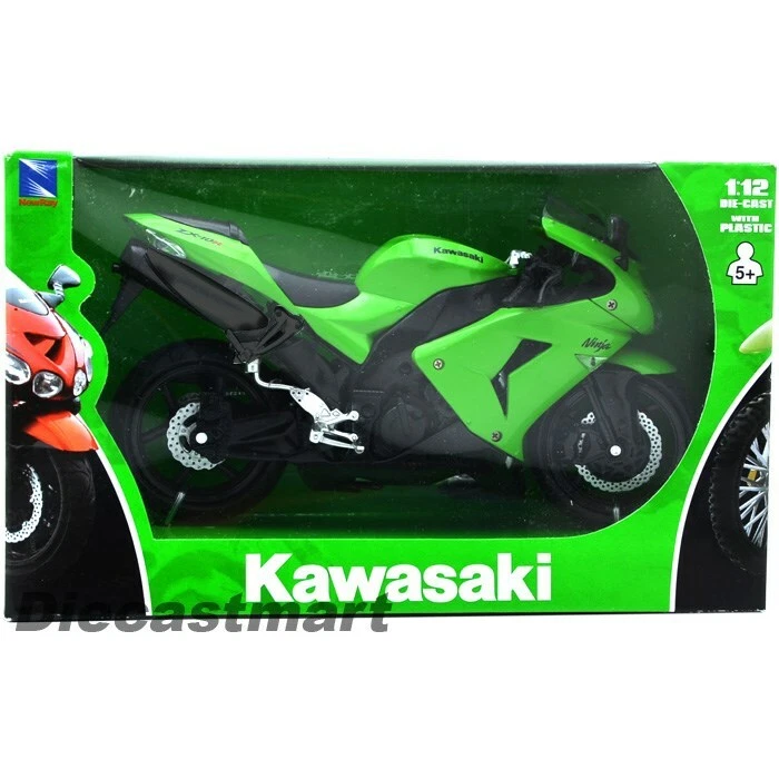 NEWRAY 1 12 2006 KAWASAKI NINJA ZX 10R NEW DIECAST MODEL MOTORCYCLE GREEN