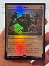 1X FOLIE Schwerter zu Pflugscharen NEUWERTIG MTG Magic Secret Lair Happy Yargle Day! EDH
