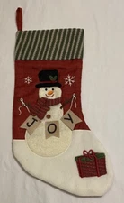 Winter Wonder Lane Christmas Stocking Snowman 20” Long NEW