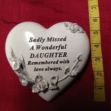 Graveside Heart Memorial Stone - Daughter