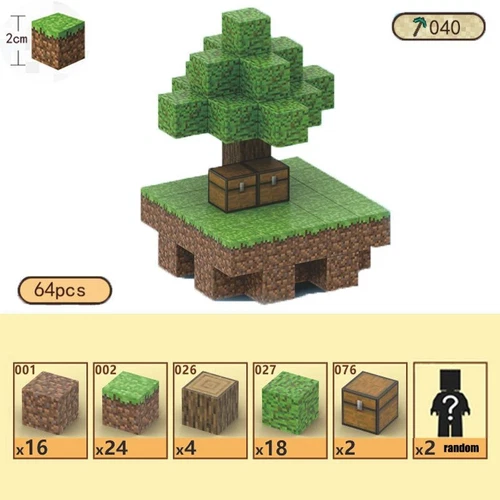 My World Magnetic Building Block Set STEM Mine Craft Toys Tiles Pixel Cube 2CM - Picture 45 of 78