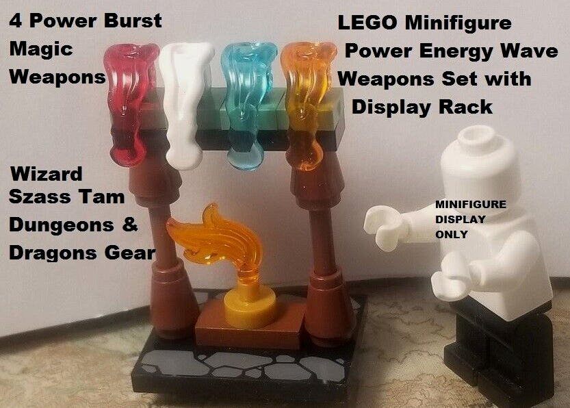 LEGO Minifigure Wizard Power Energy Wave Magic Weapons Set Szass