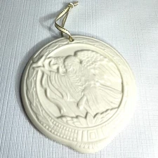 Hearts & Flowers Porcelain Angel Christmas Ornament