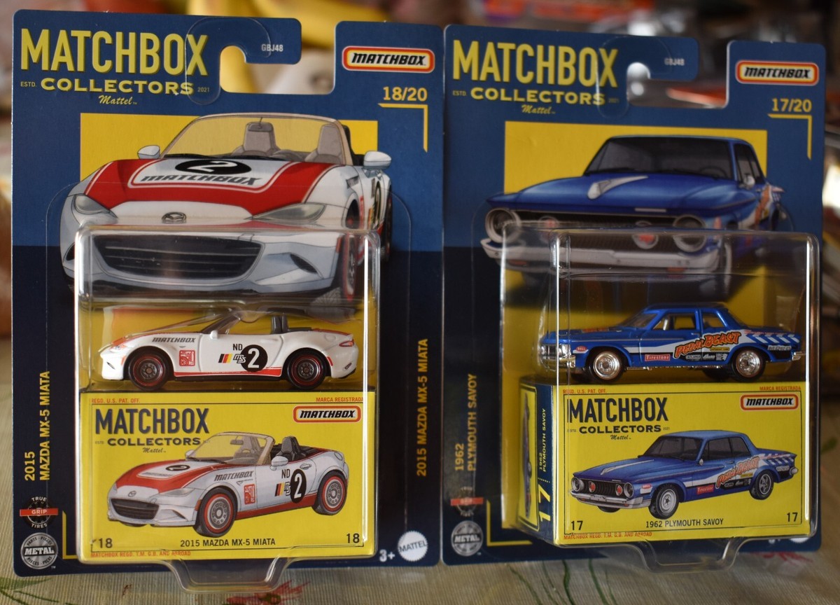 MATCHBOX COLLECTORS 2015 MAZDA MX-5 MIATA & 1962 PLYMOUTH SAVOY