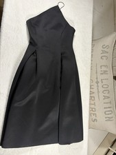 ASOS Black Cocktail One Shoulder Dress Size 6 NWT