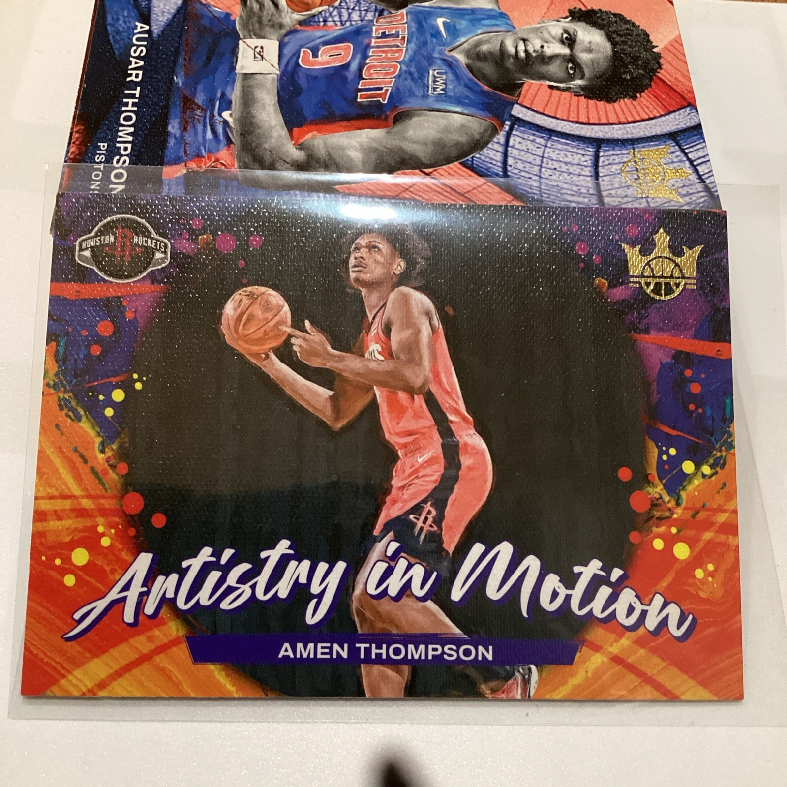 Amen Thompson 2023-24 Panini Court Kings Artistry In Motion Rookie
