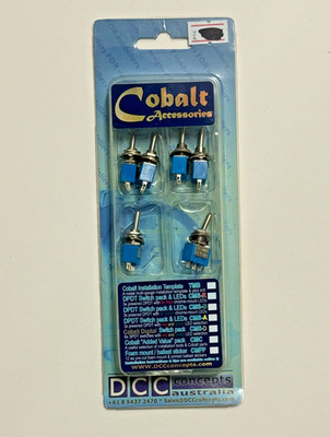 DCC Concepts Cobalt Digital Switch Pack CMS-D - rote & grüne LEDs (6)
