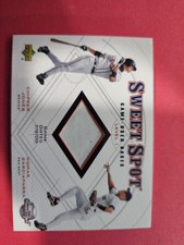 2001 Sweet Spot Game-Used Bases Level 1 Chipper Jones Nomar Garciaparra HOF
