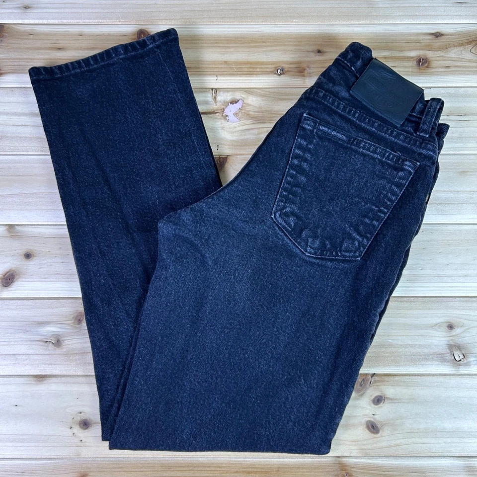 Harley Davidson Jeans Womens 2P Black Classic Straight Leg Mid Rise Denim Jeans - Image 2 of 4