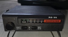 Vintage Uniden RD-55 Superheterodyne Radar Detector bracket cord Tested Working