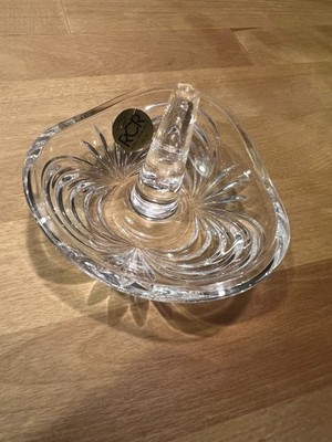 Vintage RCR (Royal Crystal Rock) 24% Lead Crystal Ring Holder Made in Italy