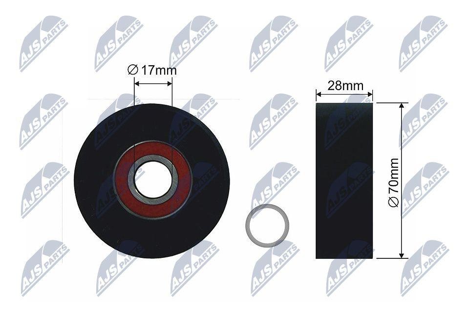 4x ✅Fits NTY RNK-BM-030 PULLEY IDLER V-BELT ⭐UK Seller⭐ - Image 7