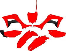 UFO Plastics Kit Red #HOKIT124070 for Honda CRF110F 2019-2023