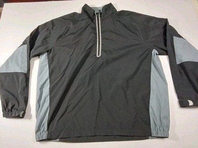 Men's Zero Restriction Black/Gray Light Jacket Tour Series Custom Logo Sz XL