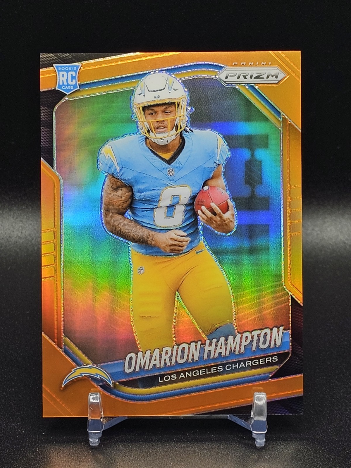 2025 Prizm Omarion Hampton Rookie /249 Orange #355