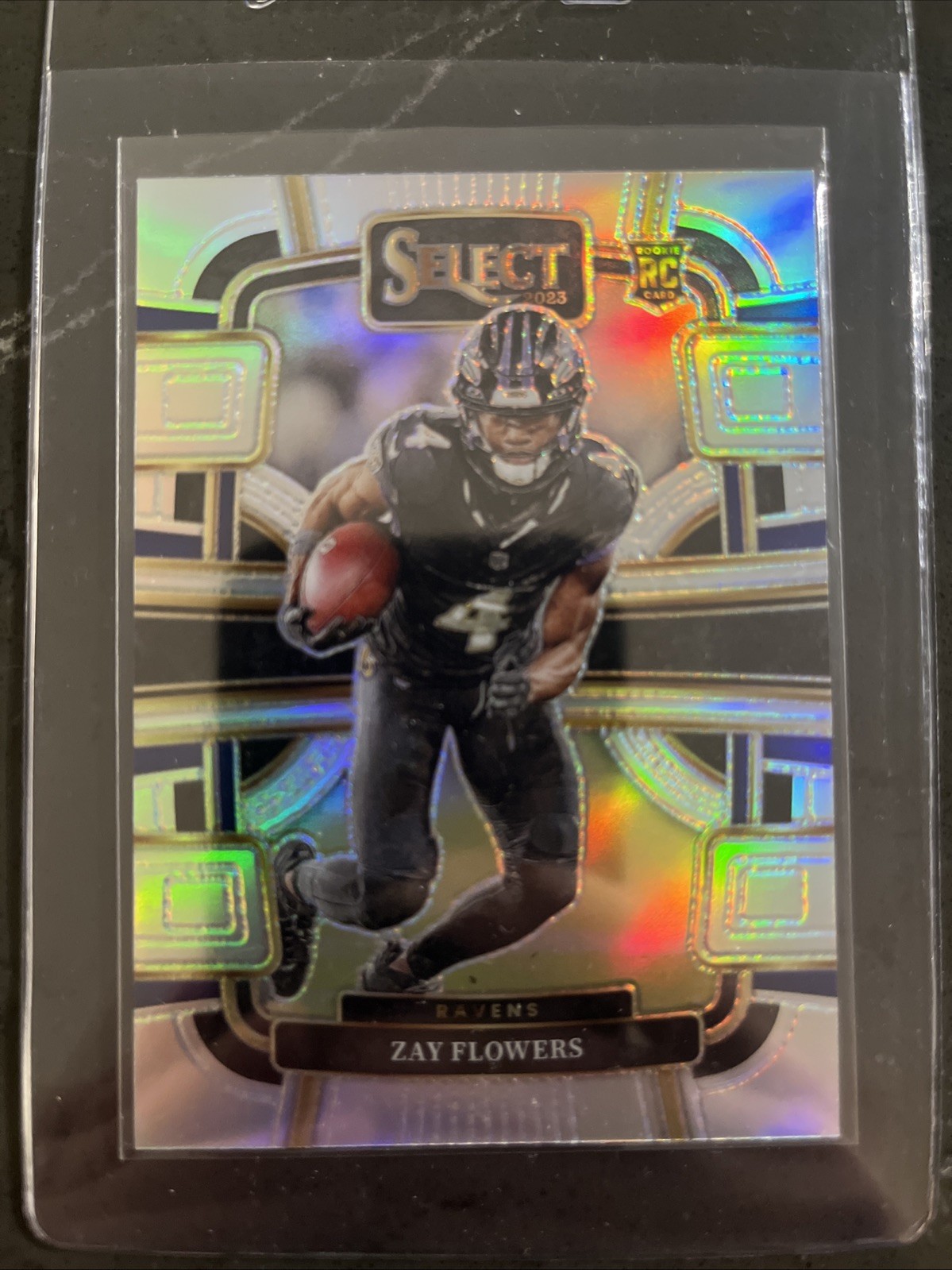 2023 Panini Select - Concourse Zay Flowers #8 Silver Prizm (RC)