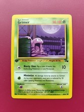 Pok�mon TCG Grimer Fossil 1st Edition Common 48/62 - Near Mint NM