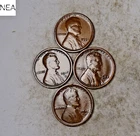 1916-D+1916-S+1921-S+1923-S Lincoln Wheat Penny Cent Lot/Set ~ Fine/VF ~ ZWL75