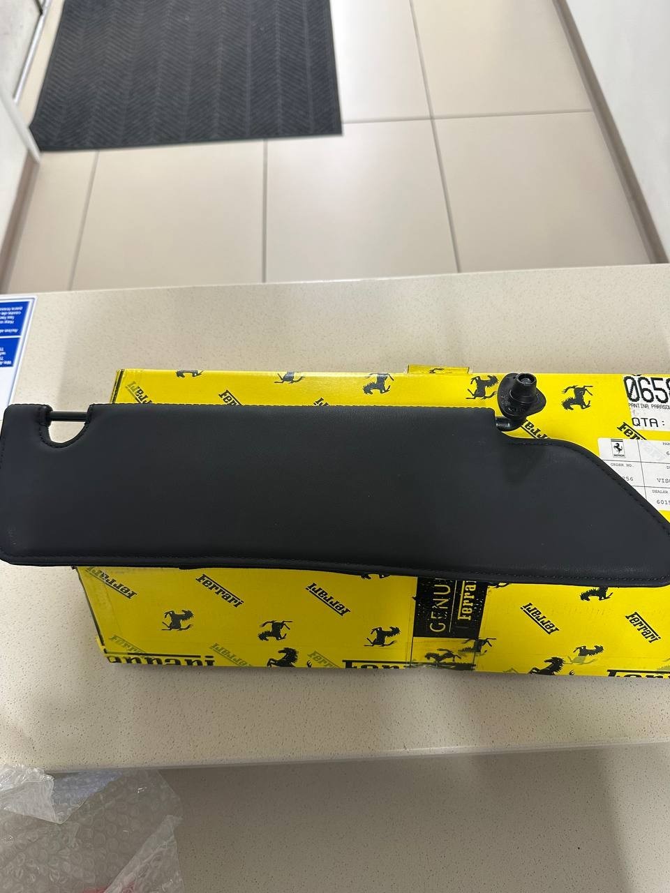 Ferrari 360 Modena 2004 Left Sun visor Black P/N 65872800