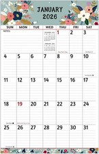 2026 Wall Calendar - Large Print 2026, 12 Monthly Calendar, Jan.... 