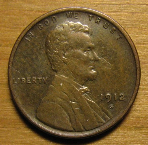 1912 S LINCOLN WHEAT CENT PENNY FROM COIN COLLECTION ROLLS LOTS SETS AND ALBUMS