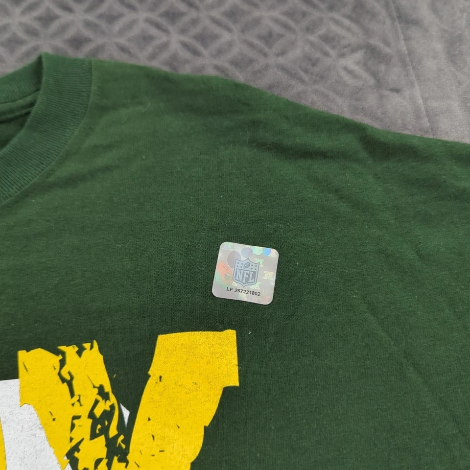 Camisa Green Bay Packers argila Matthews Reebok Y2K verde manga curta masculina GG - Imagem 4 de 4