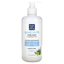 Goat Milk Body Wash, Fragrance Free, 16 fl oz (473) 0.86 per gallon