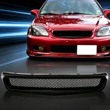 For 1999 2000 Honda Civic Type-r Front Bumper Upper Grille Black Mesh Grill 99 For 1999 2000 Honda Civic Type-r Front Bumper Upper Grille Black Mesh Grill 99