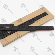 For Super-Duty 6.7L Powerstroke Diesel Black Lower Door Emblems PC3Z-9942528-B